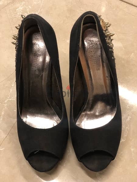 high heel shoes; size 37, black 3