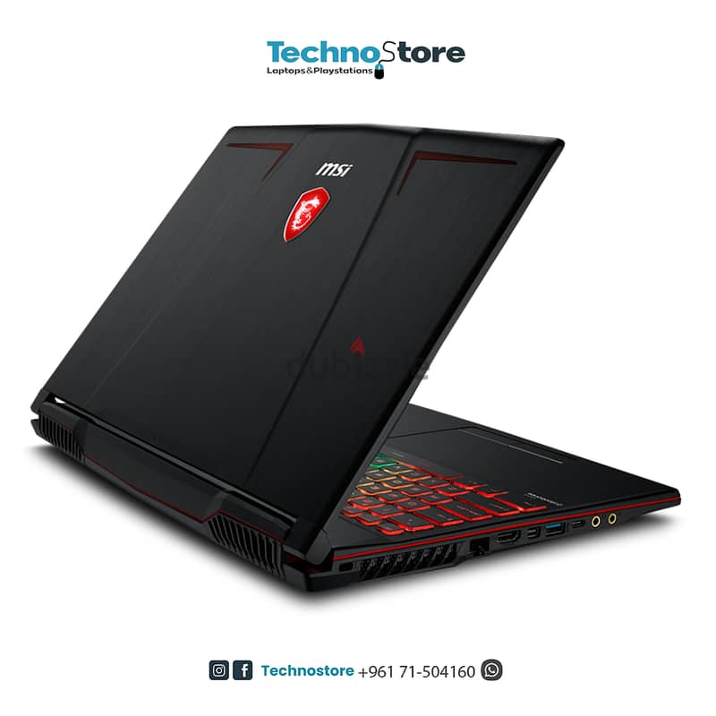 LAPTOP GAMING MSI CORE I7 8TH gp63 GTX 1060 6GB DED 1