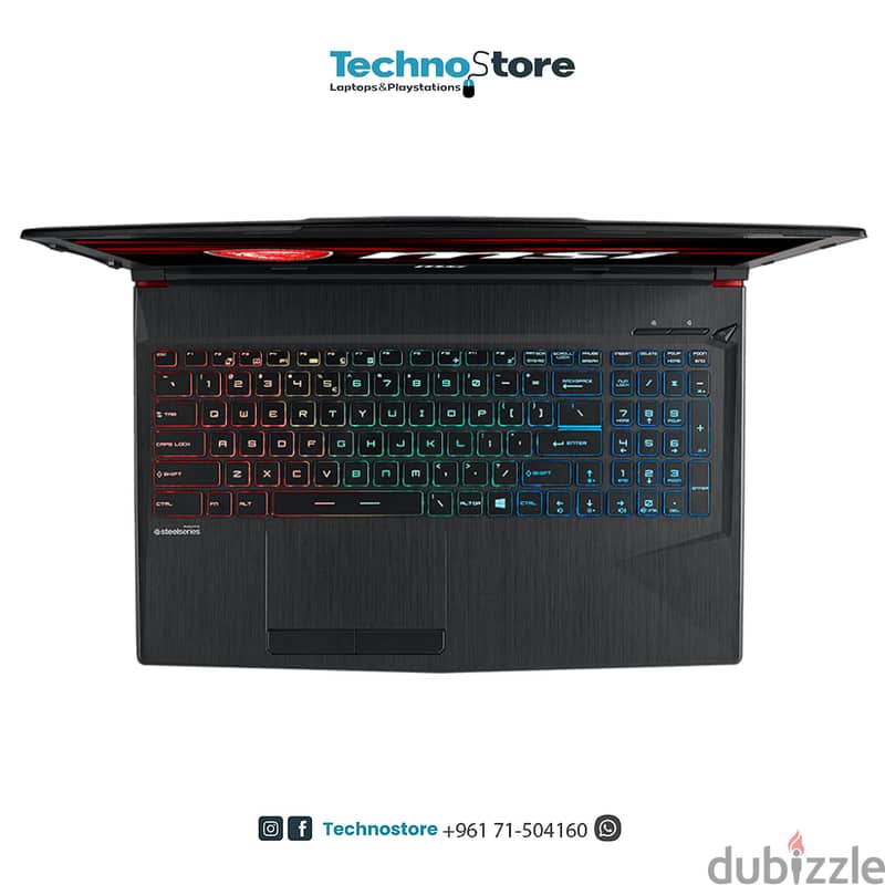 LAPTOP GAMING MSI CORE I7 8TH gp63 GTX 1060 6GB DED 3