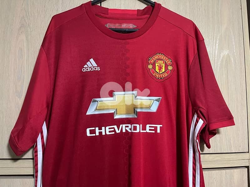 Manchester United ibrahimović premier league print home adidas kit 2
