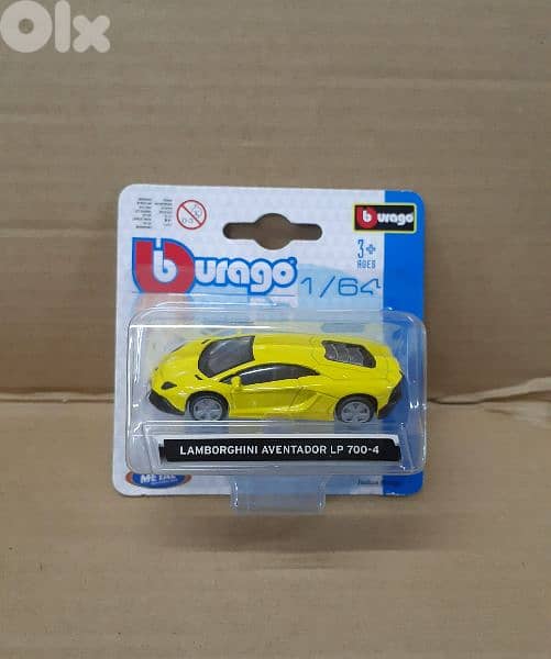 Bburago 1;64 diecast car models. 3