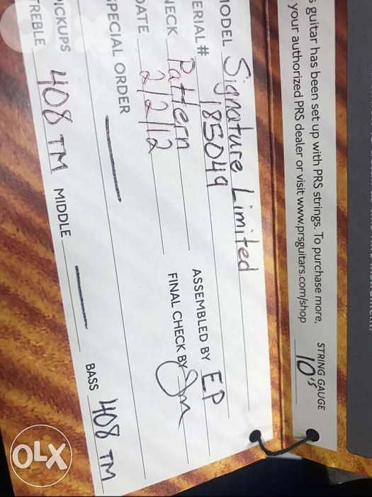 PRS Limited signature Guitar w case 4