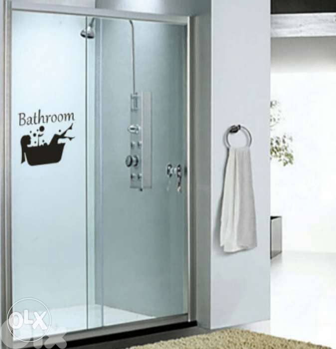 Funky long lasting and removable bathroom sticker 3$ 6