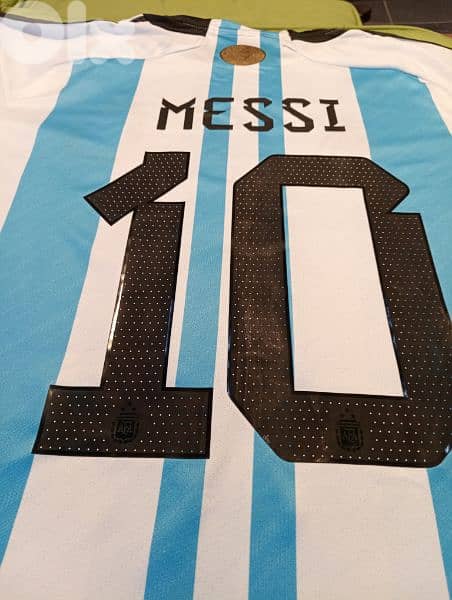 Messi Argentina 3 Stars Football Shirt & Short(Made in Thailand) 2