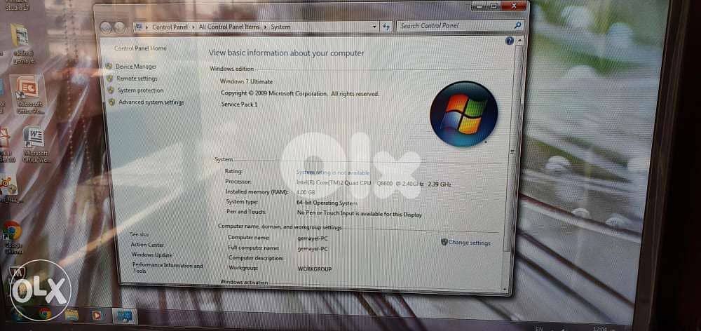 desktop computer with acer screen 1
