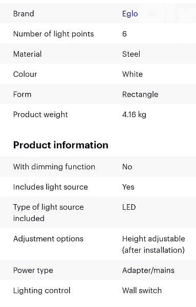 EGLO ceiling pendant led lamp 3