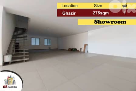 Ghazir/Kfarhbab 275m2 | Showroom | Perfect investment | IV |