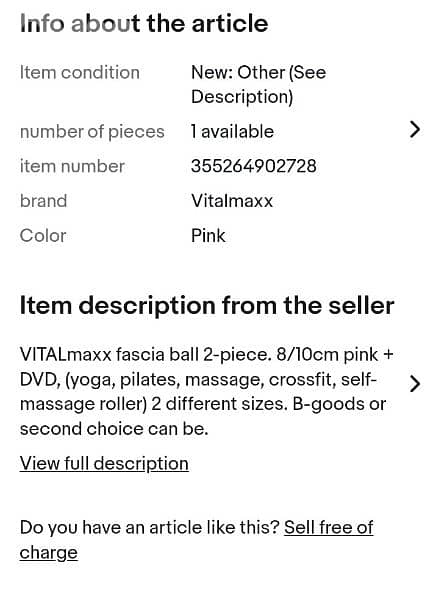 vitalmaxx fascia massage ball 2pc 2