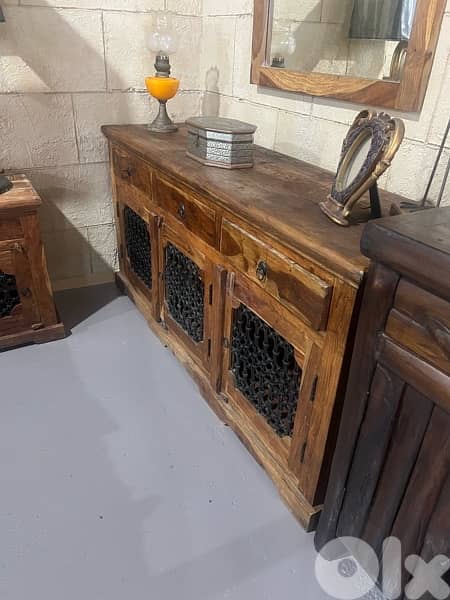 bedroom set wood teak maseef 6