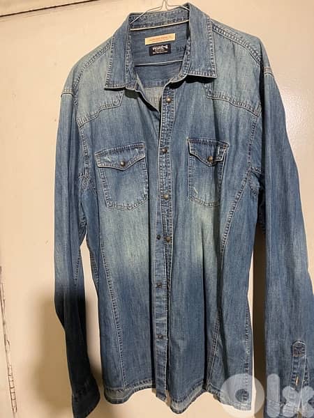 H&M jeans shirt size Xl 6