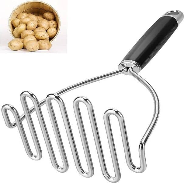 stainless steel potato masher 0