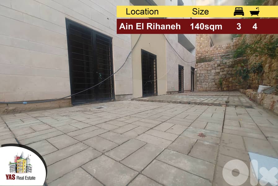 Ain El Rihaneh 140m2 | 80m terrace | Luxury | Calm Area | KS | 0