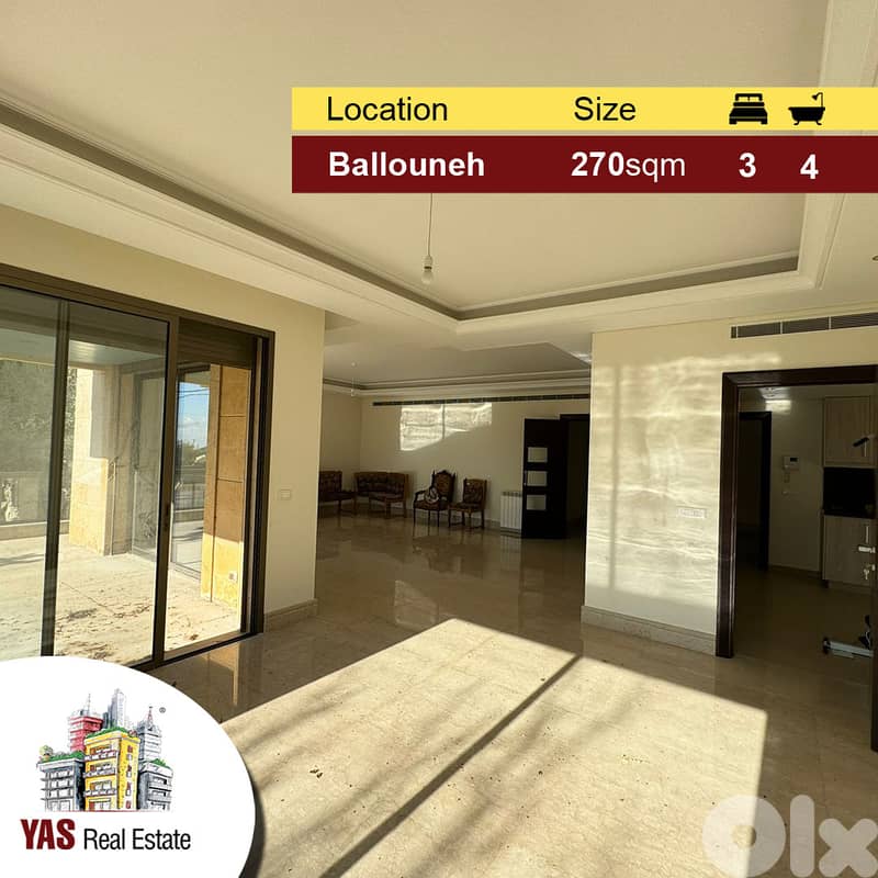 Ballouneh 270m2 | 200m2 Garden | Ultra Prime Location | AC | 0