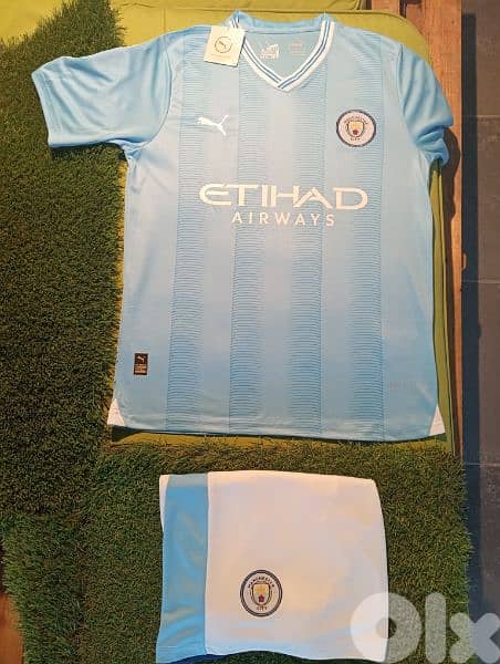 Manchester City Haaland Football Shirt & Short(Made in Thailand) 1