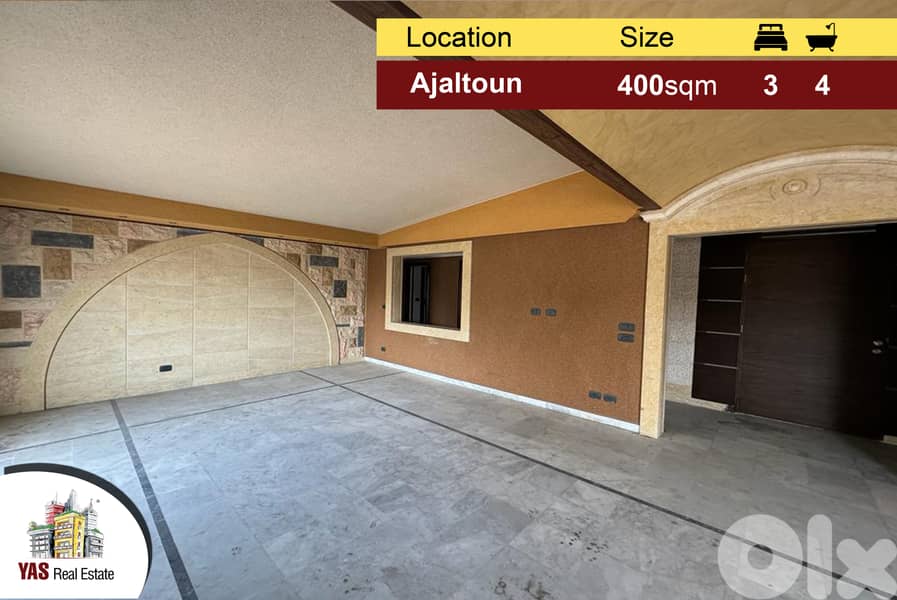 Ajaltoun 400m2 | 100m2 Terrace | Super Unique Property | Luxury | MY | 0