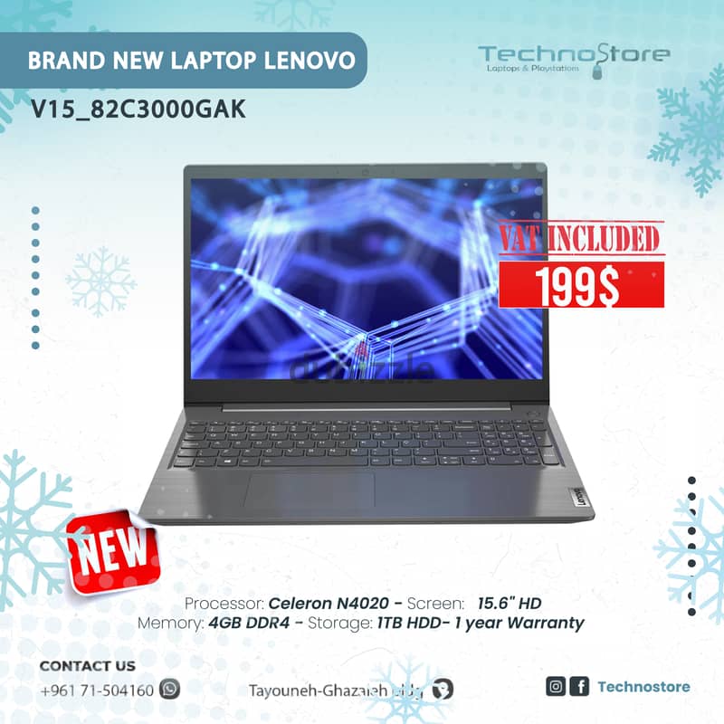 Lenovo V15 IGL 15.6" Laptop 0