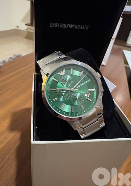 Authentic Emprio Armani Green & Silver 0