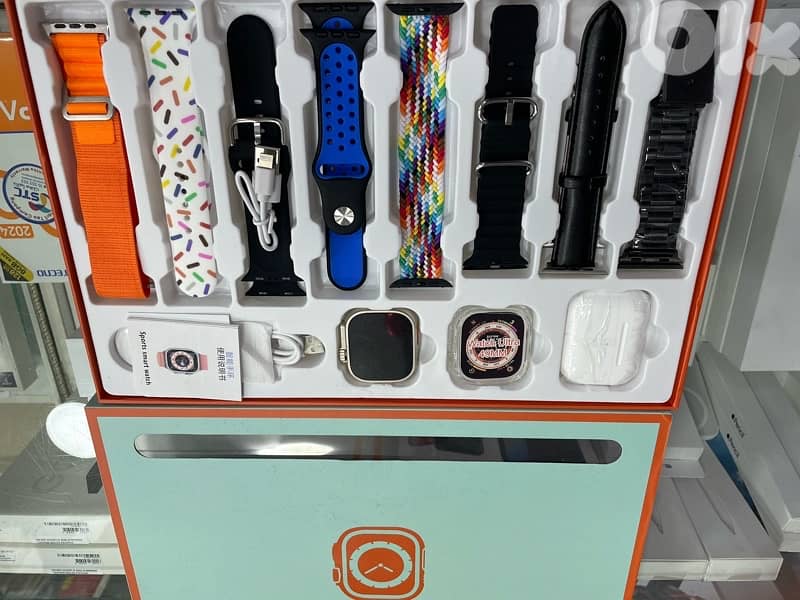 gift box  watch+ airpods+ 8 straps+screen protection+cover for watch 1