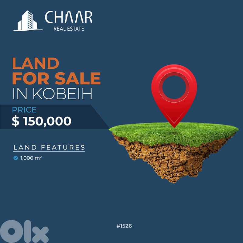 R1526 Residential Land for Sale in Kobbeih 1