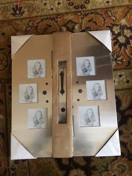 ساعة وكادر للصور قطعتين بقطعة 2