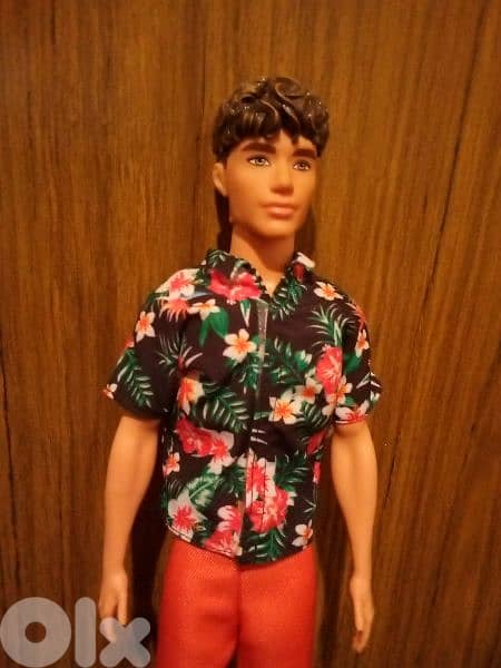 FASHIONISTAS184 KEN Mattel Brunette Cropped Great doll+Outfit+Shoes=18 1
