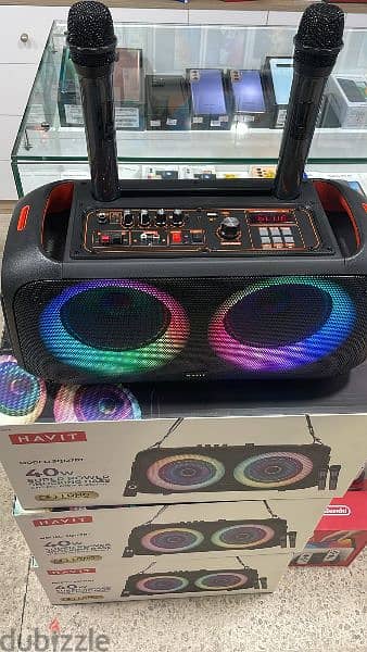 KARAOKE SPEAKER WITH 2 MICROPHONES HAVIT 2