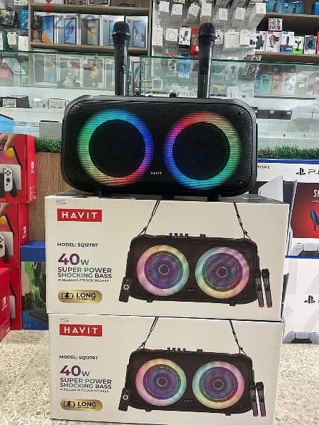KARAOKE SPEAKER WITH 2 MICROPHONES HAVIT 3
