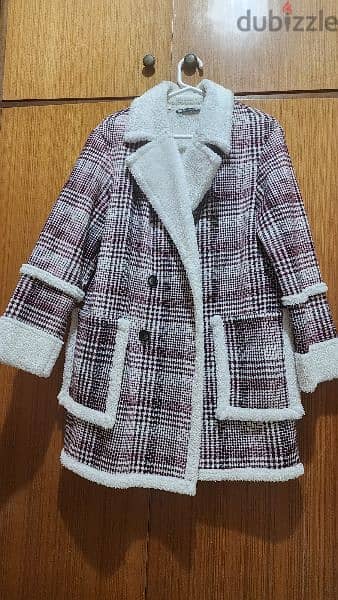 fur jacket coat medium  جاكيت 0