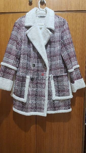 fur jacket coat medium  جاكيت 2