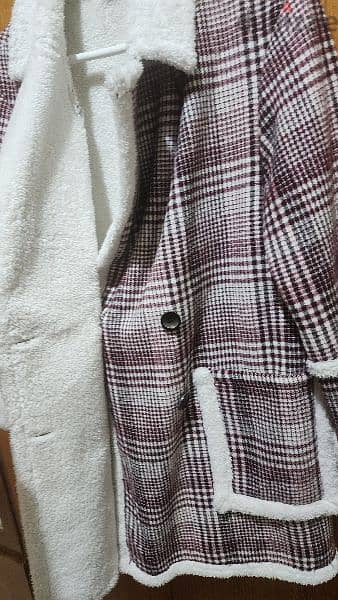 fur jacket coat medium  جاكيت 3