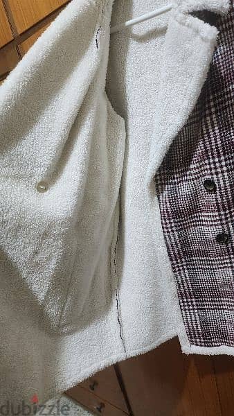 fur jacket coat medium  جاكيت 4