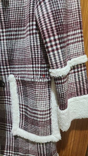 fur jacket coat medium  جاكيت 5