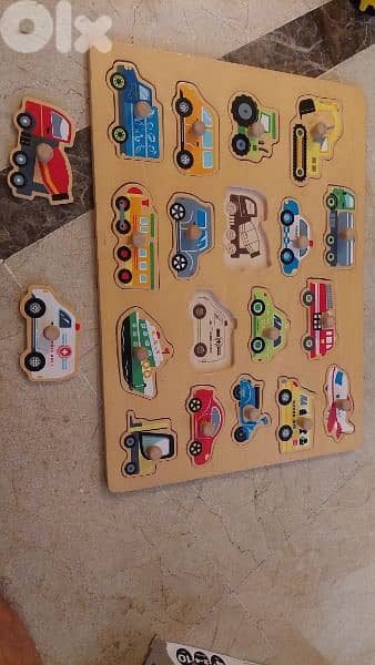 Puzzle for kids - vehicules 1