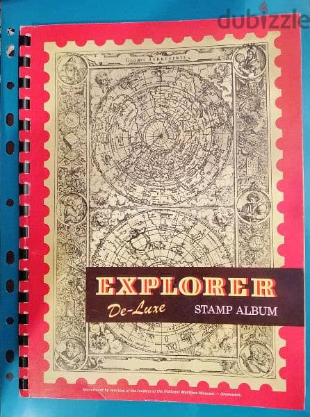 Explorer 200 old world stamps in album 0