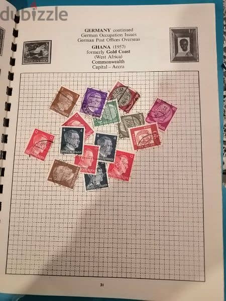 Explorer 200 old world stamps in album 1