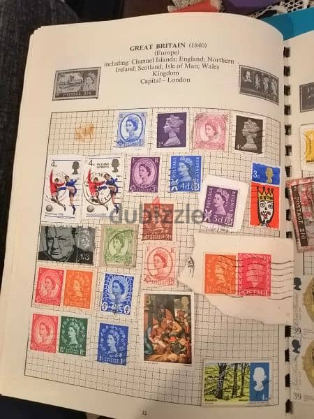Explorer 200 old world stamps in album 3