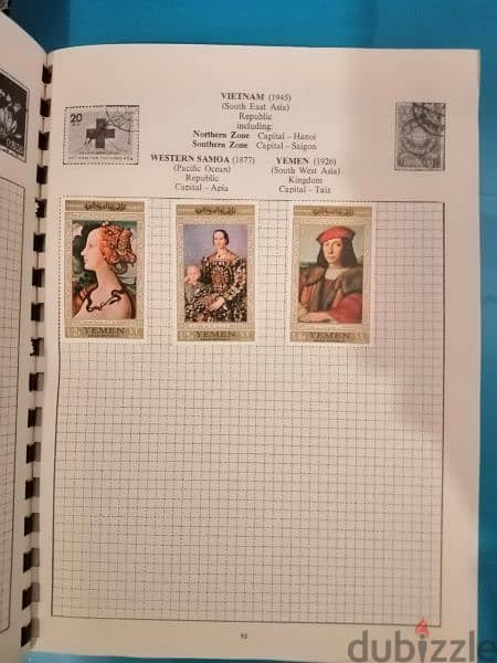 Explorer 200 old world stamps in album 5