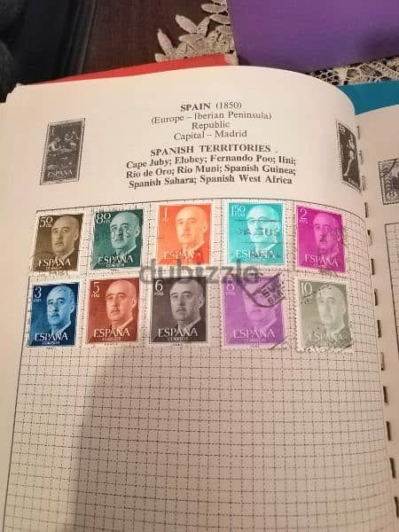 Explorer 200 old world stamps in album 9