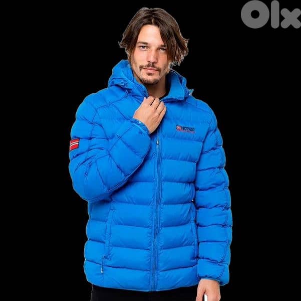 Geographical Norway Blue Puffer Jacket 6