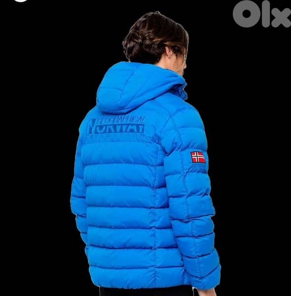 Geographical Norway Blue Puffer Jacket 7