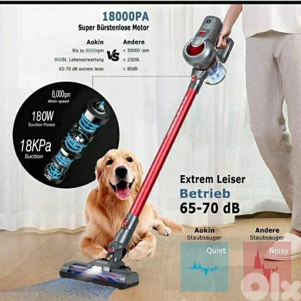 Aokin A11 cordless vacuum cleaner recheargeable / 4$ delivery 1