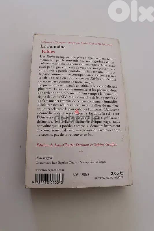 La Fontaine ,les fables 1