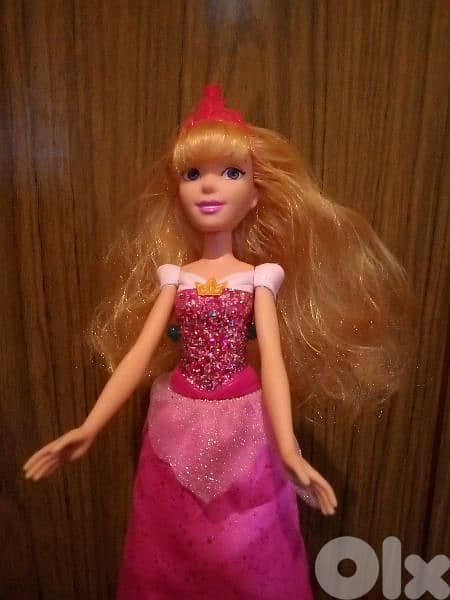 Princess AURORA Disney Sleeping Beauty Royal Shimmer Hasbro great doll 3