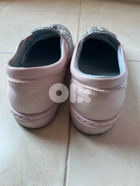 Chiara Ferragni Glitter Embellished Slip-On Sneakers size 39 8