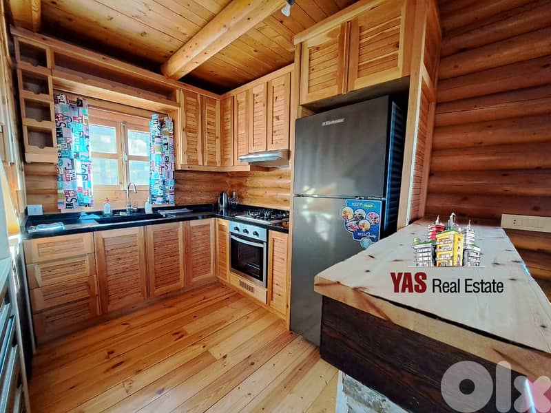 Faqra 90m2 | 40m2 Terrace | Duplex Log House | Chalet | Rent |DA | 6