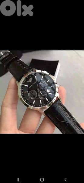 Emporio Armani original watch chronographe black 5