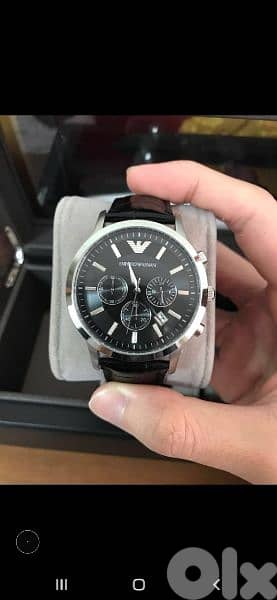 Emporio Armani original watch chronographe black 6