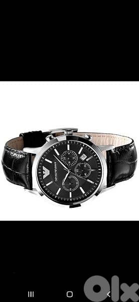 Emporio Armani original watch chronographe black 10