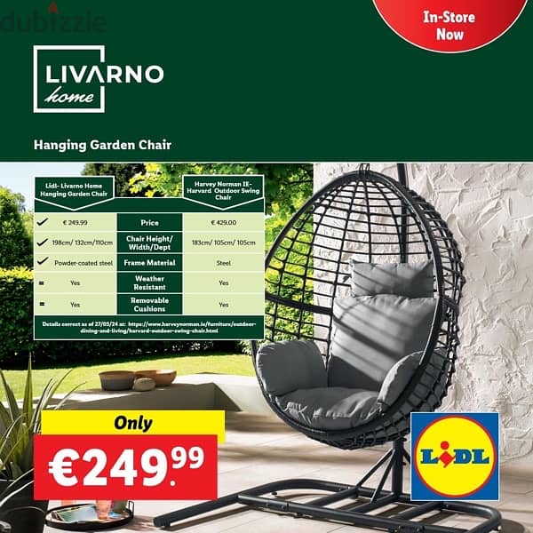 hanging chair new not used original price 250$ 1