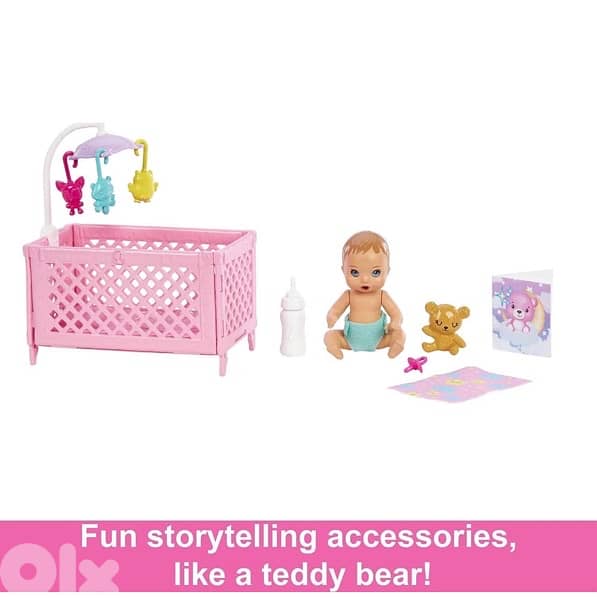 Barbie Skipper Babysitters Inc Crib Playset 2
